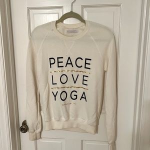 Spiritual Gangster, cream sweatshirt, XS.
